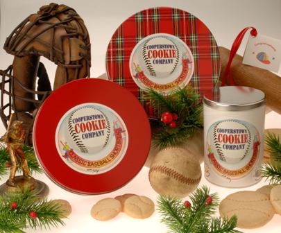 Celebrate the holidays with baseball cookies from the Cooperstown Cookie Company