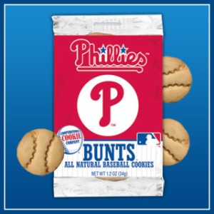 Enjoy Phillies cookies from the Coopestown Cookie Company