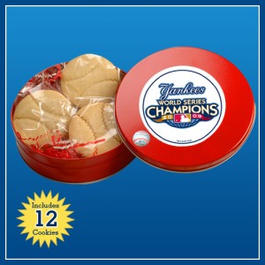 Celebrate the Yankees World Series win with baseball cookies from the Cooperstown Cookie Company