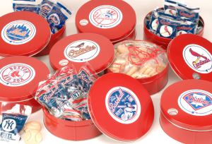 Save on a tin full of delicious baseball cookies